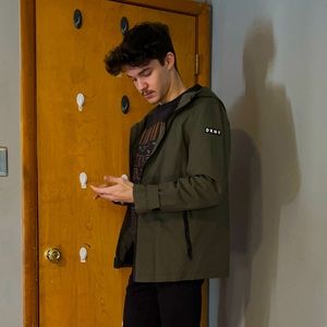 Olive Green Men’s DKNY jacket Small